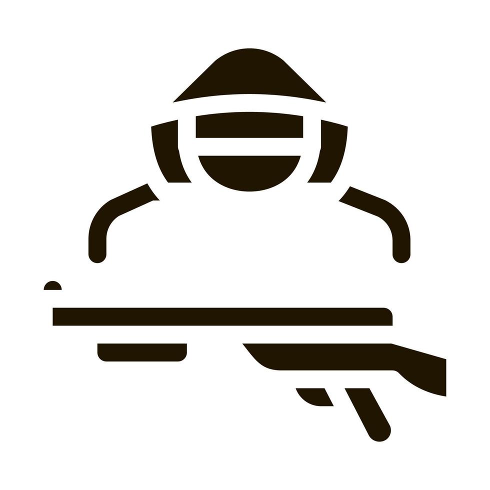 dier stroper icoon vector glyph illustratie
