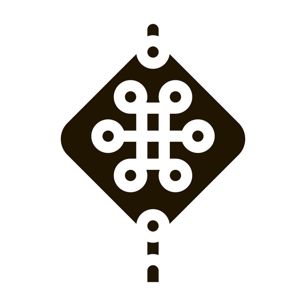 visie van lucht lamp met patroon icoon vector glyph illustratie
