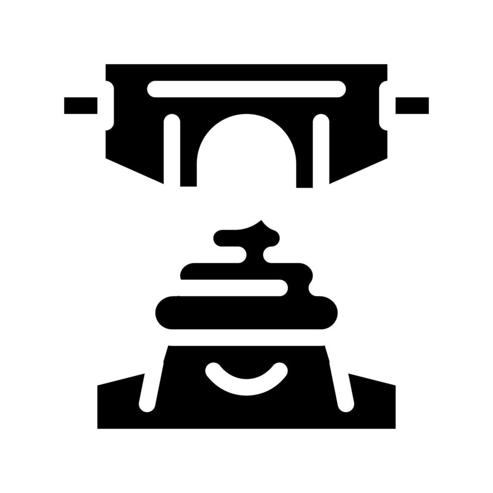 meconium, pasgeboren ontlasting icoon vector glyph illustratie