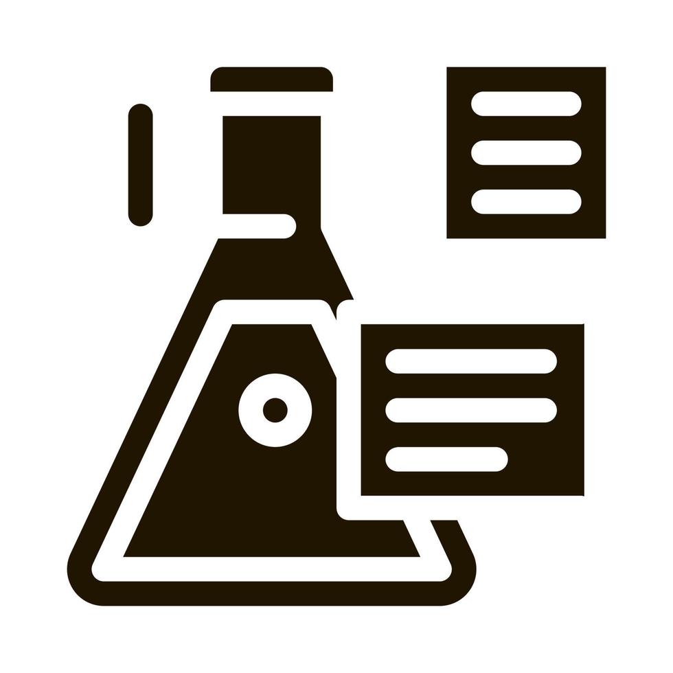 in vitro gas- studie icoon vector illustratie