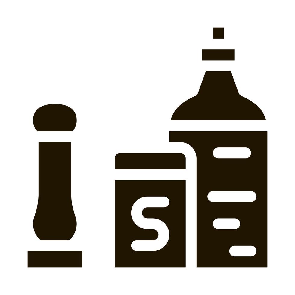 keuken specerijen icoon vector glyph illustratie