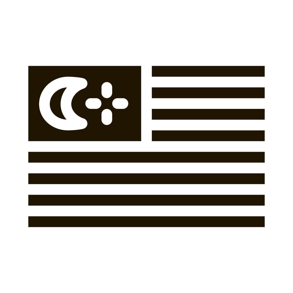 vlag van Maleisië icoon vector glyph illustratie