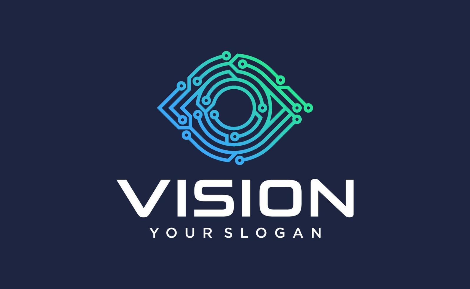 oog logo vector ontwerpsjabloon. kleurrijk mediapictogram. visie logo concept idee.