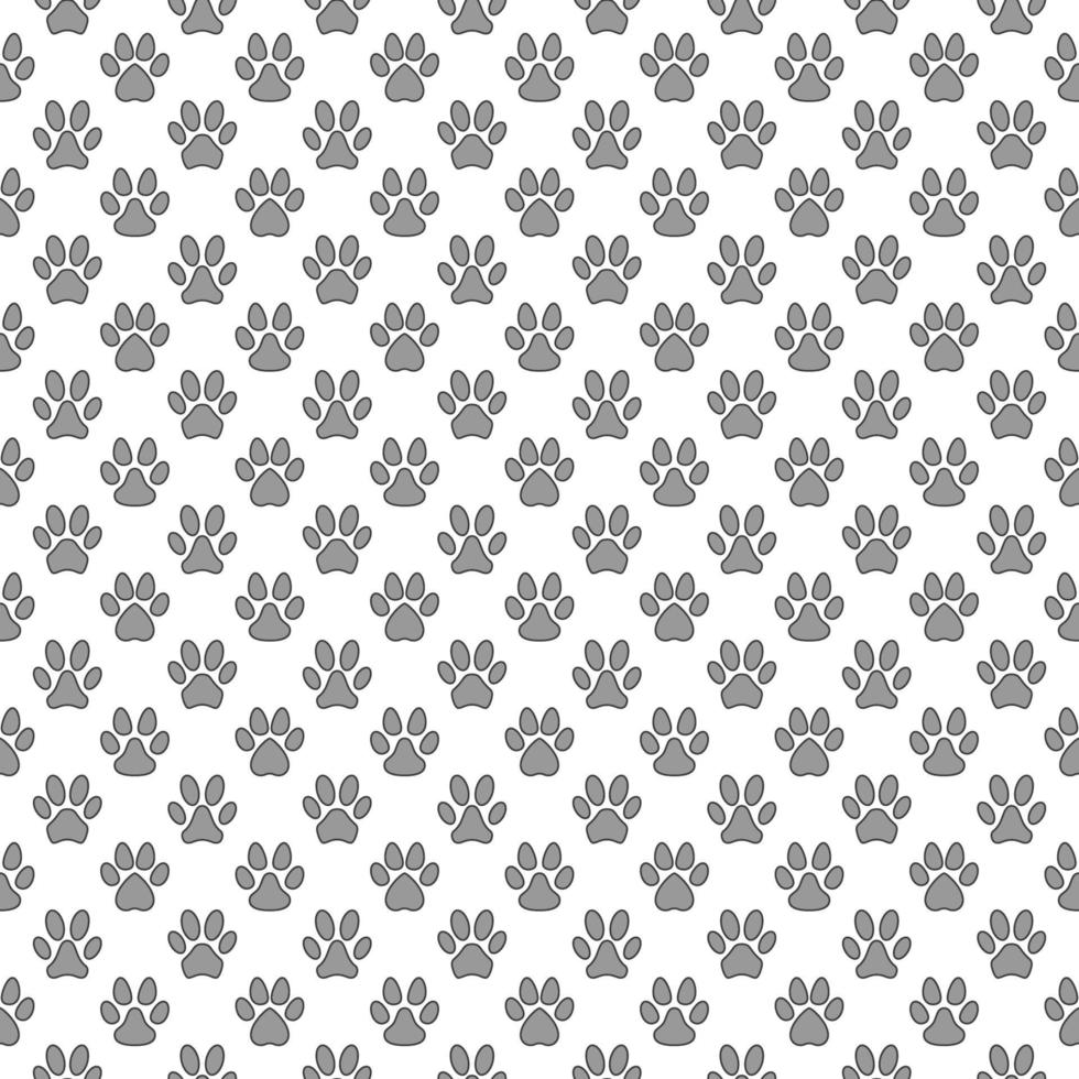 hond poot voetafdrukken vector concept meetkundig naadloos patroon