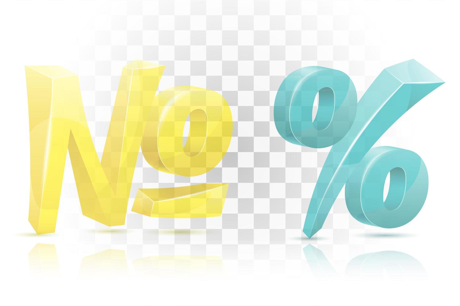 pictogram nummer en percentage teken tekenreeks vector