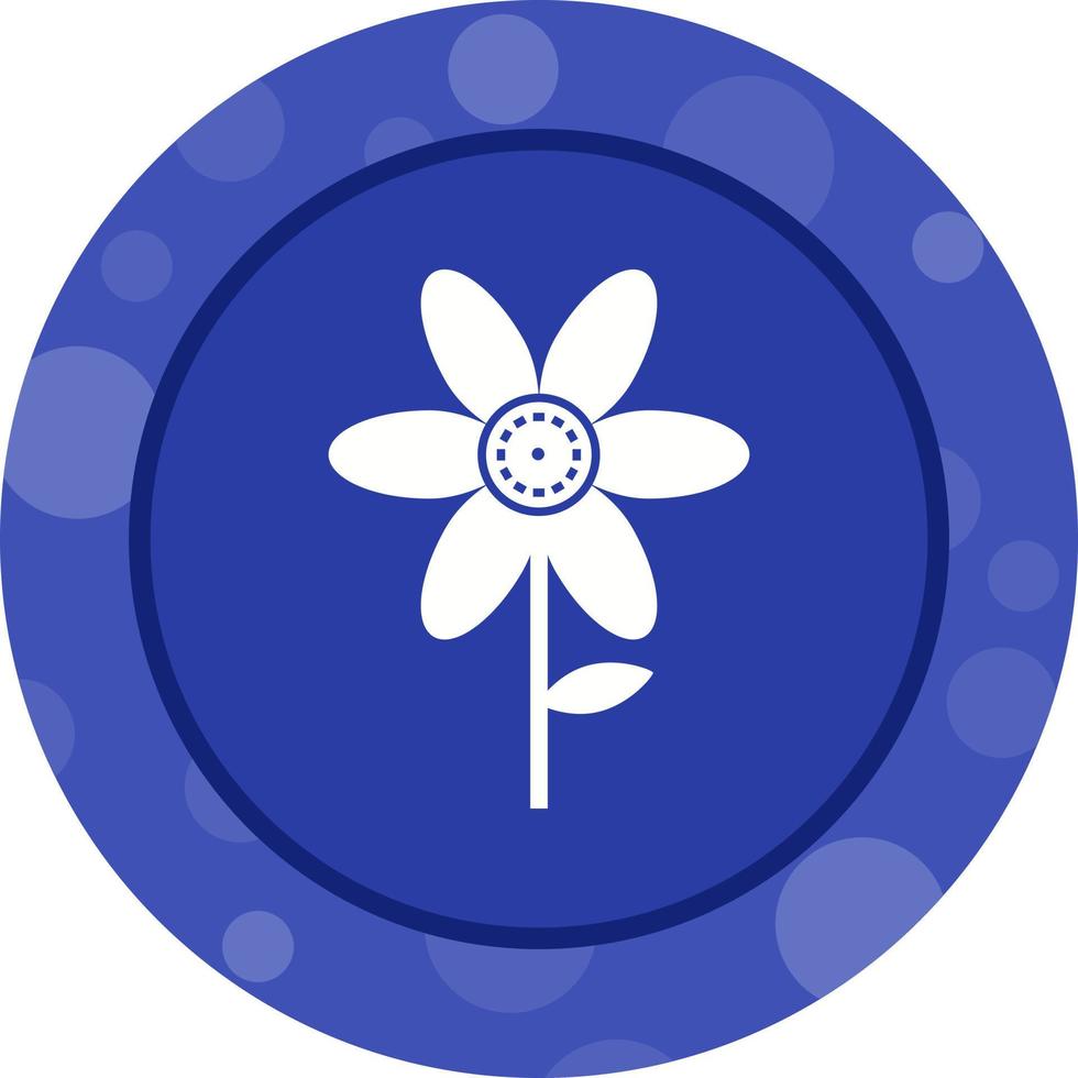 uniek bloem vector glyph icoon