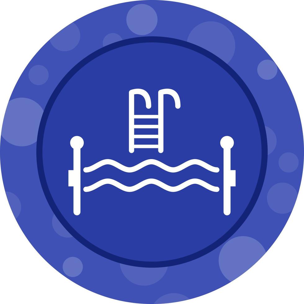 mooi zwemmen zwembad glyph vector icoon
