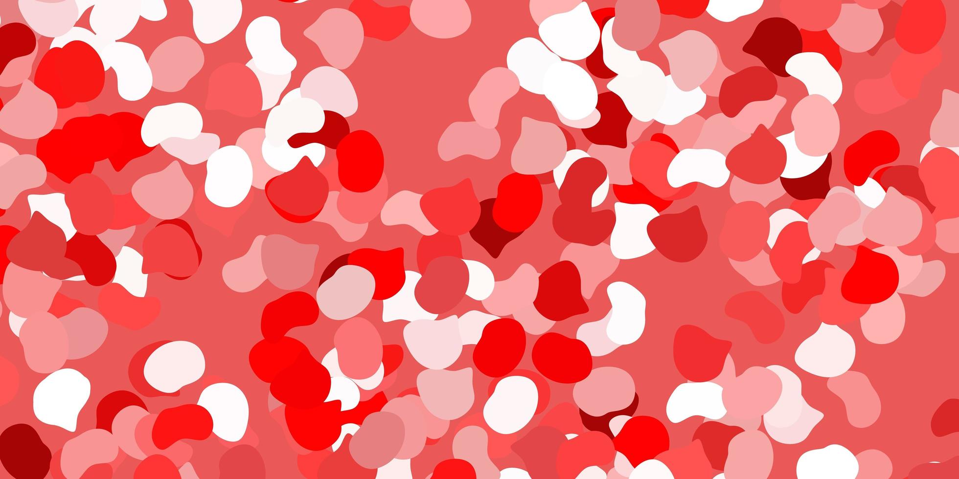 rode achtergrond met chaotische vormen. vector