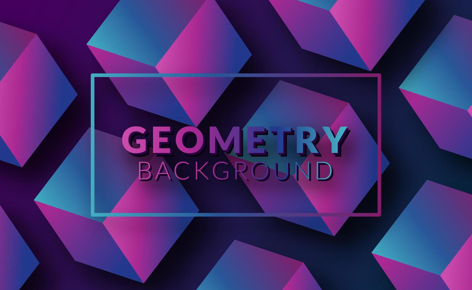 moderne abstracte 3d geometrische achtergrond van het kubuspatroon vector