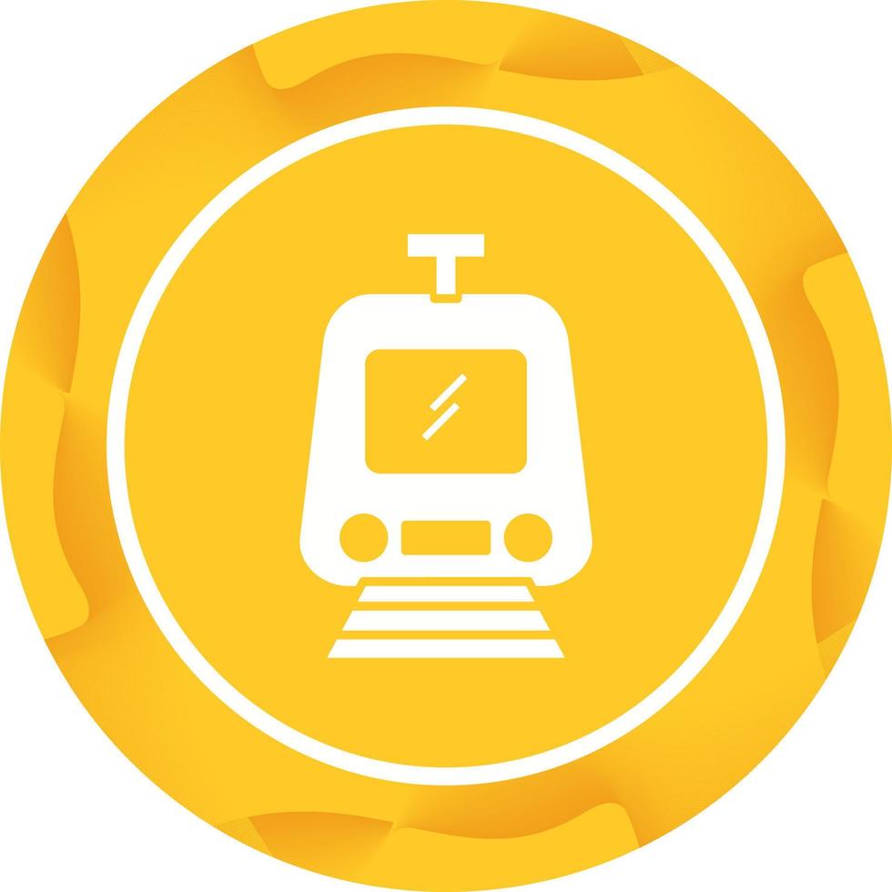 mooi trein vector glyph icoon