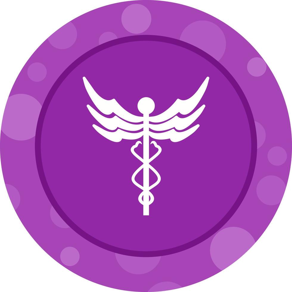 mooi caduceus vector glyph icoon