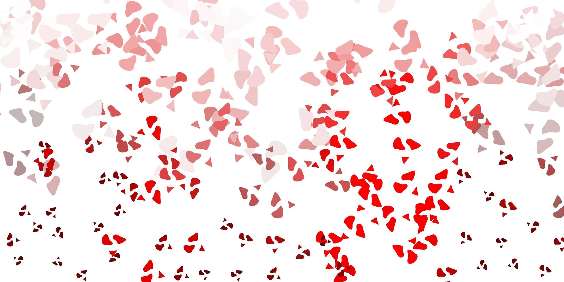 rode sjabloon met abstracte vormen. vector