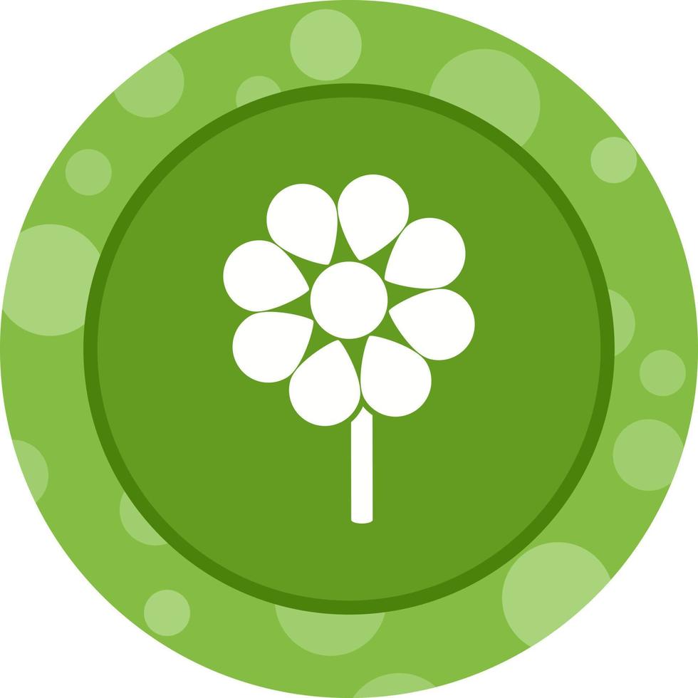 uniek bloem vector glyph icoon