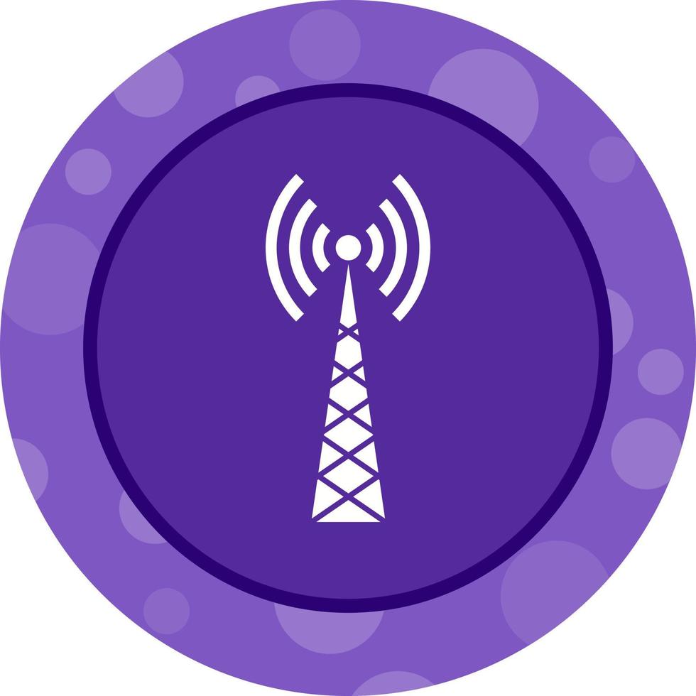 uniek telecom toren vector glyph icoon