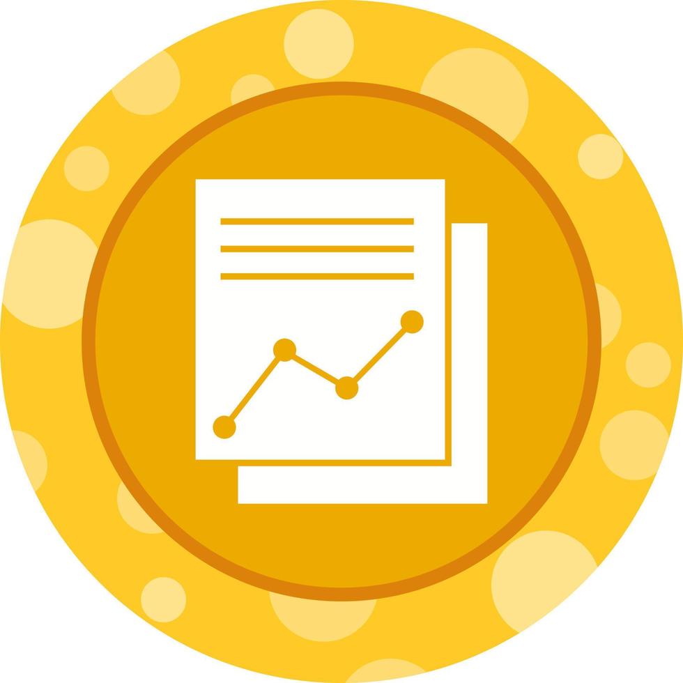 mooi diagram verslag doen van vector glyph icoon