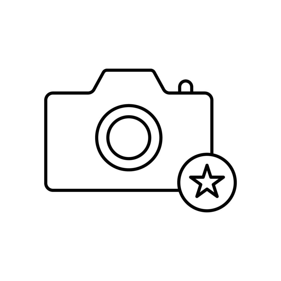 camera icoon. schets icoon vector