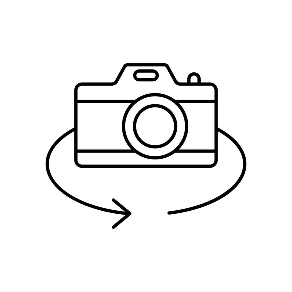 camera icoon. schets icoon vector