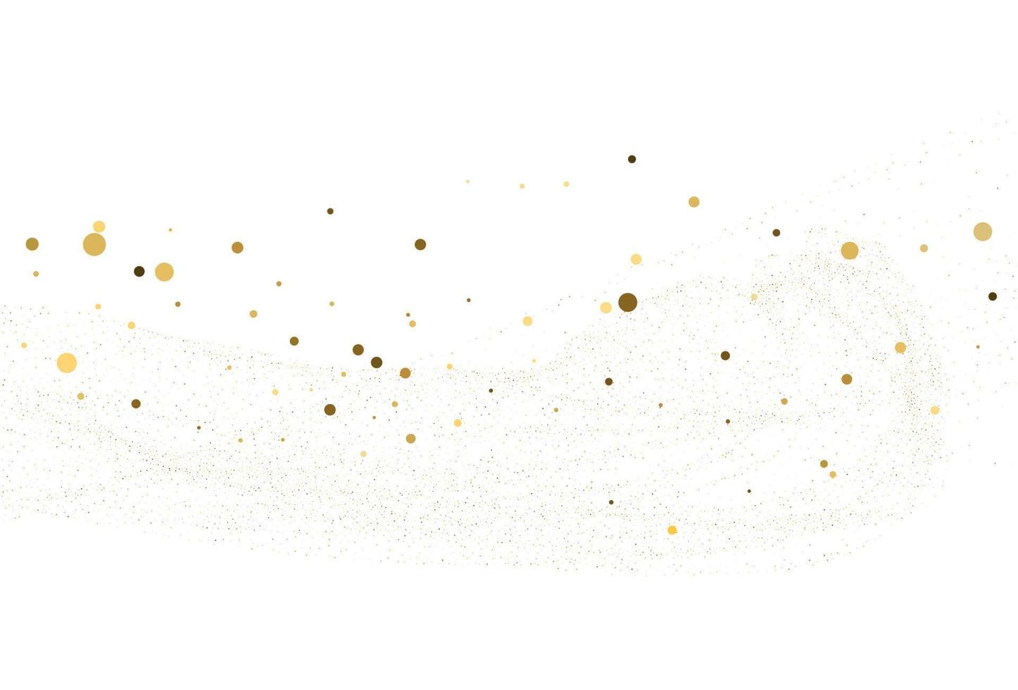 goud stof, licht goud schitteren ronde confetti achtergrond. vector