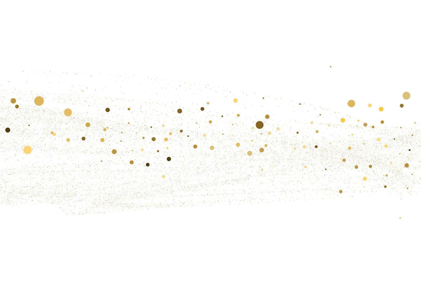 goud stof, licht goud schitteren ronde confetti achtergrond. vector