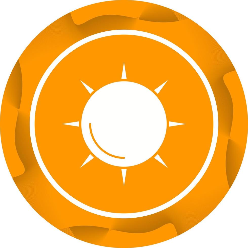 uniek zon vector glyph icoon