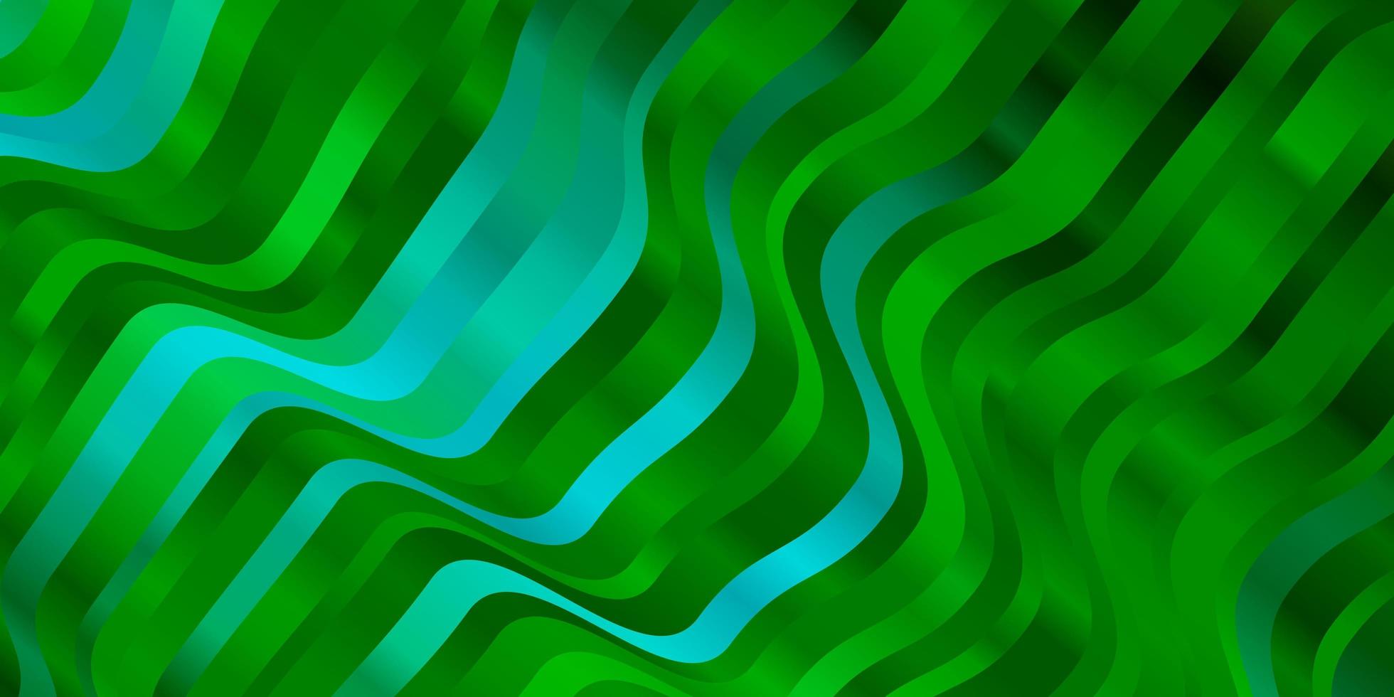 lichtblauw, groen sjabloon met wrange lijnen. vector