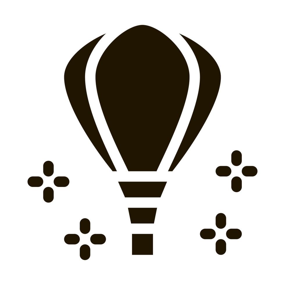 groot ballon icoon vector glyph illustratie