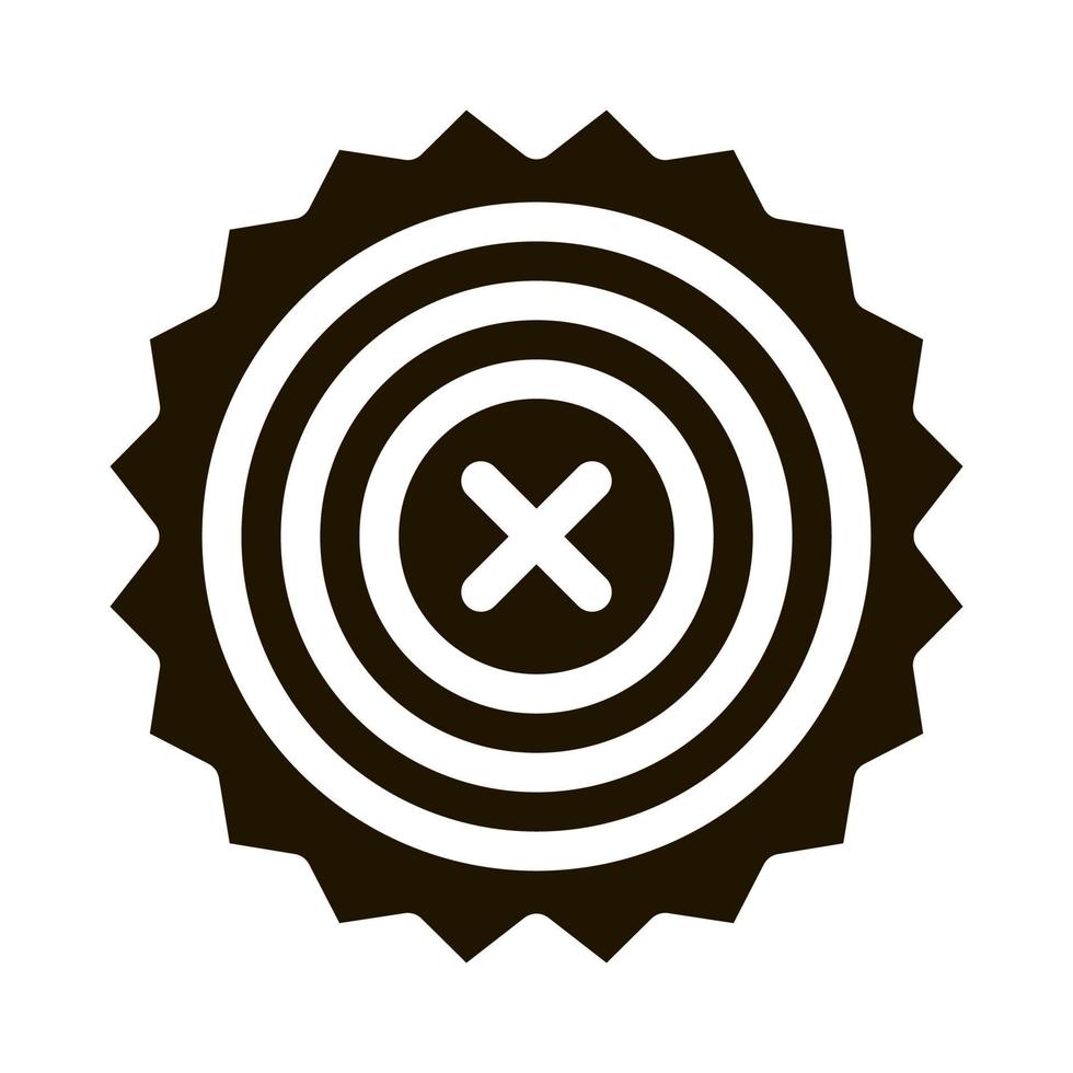 verbod van procedure icoon vector glyph illustratie