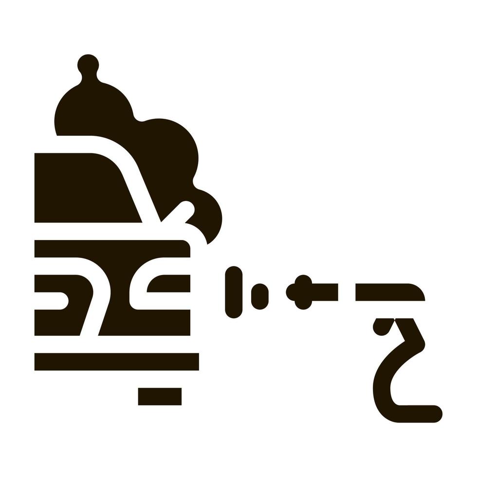 auto wassen icoon vector glyph illustratie