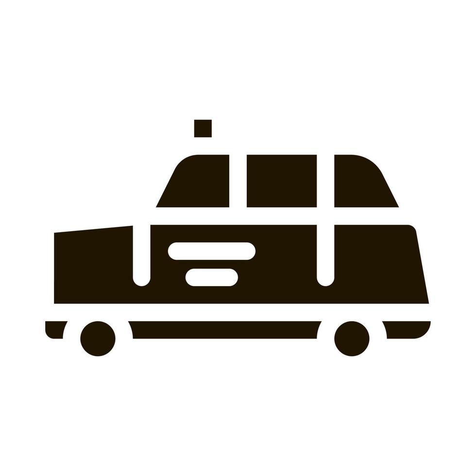 bus taxi icoon vector glyph illustratie