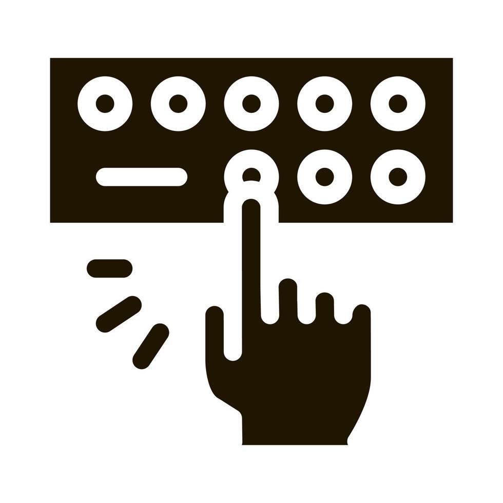 musical troosten icoon vector glyph illustratie