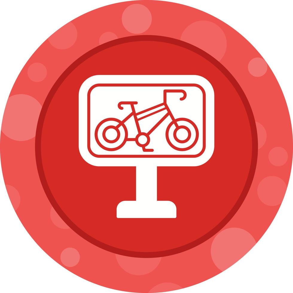 fiets rijbaan vector icoon