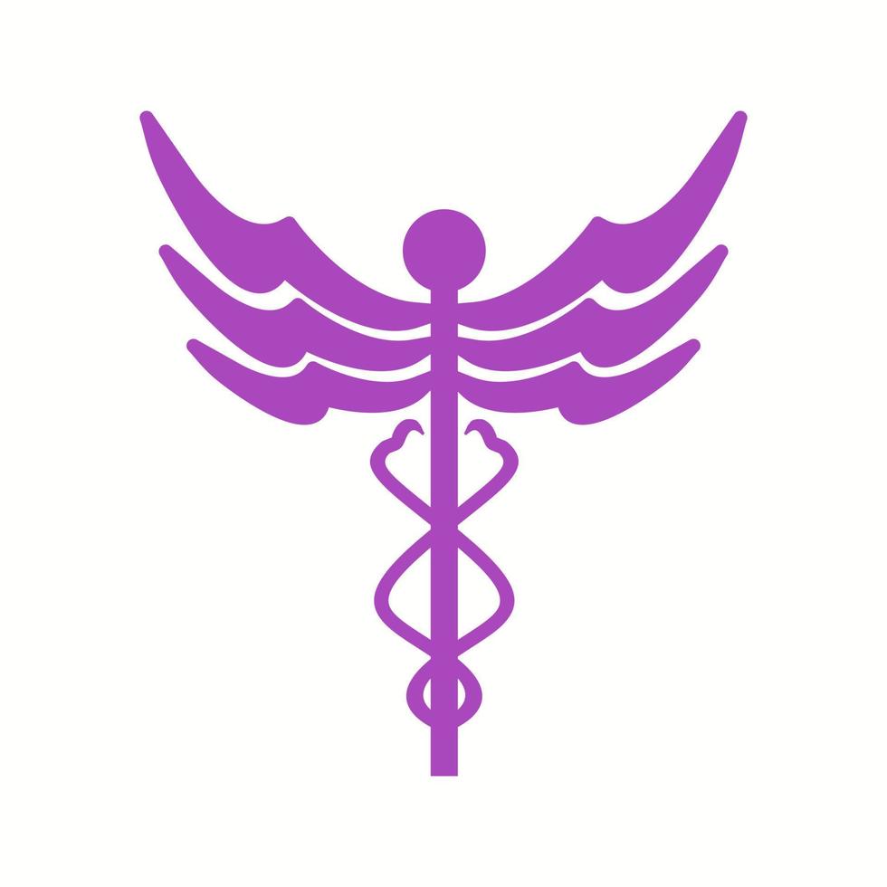 mooi caduceus vector glyph icoon