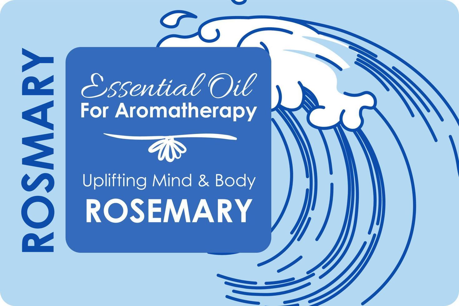 rozemarijn essentieel olie voor aromatherapie vector