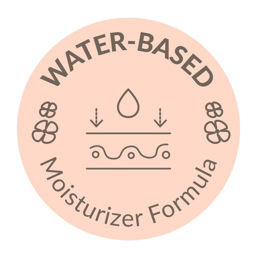 water gebaseerd vochtinbrengende crème formule, kunstmatig Product vector