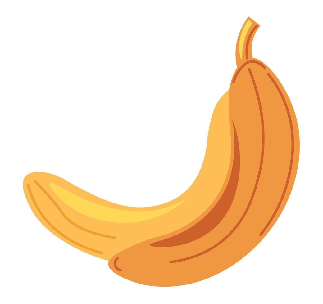 tropisch fruit en voedsel, banaan in Pel vector