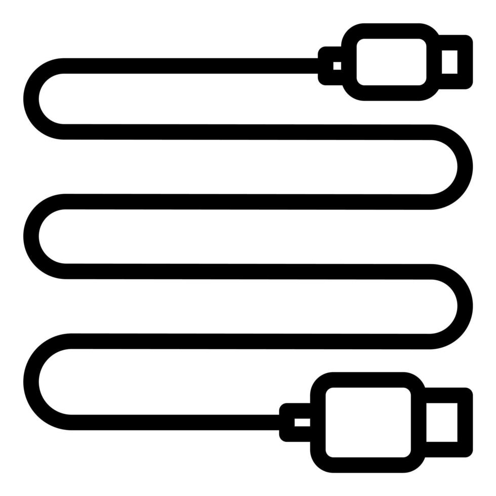 opladen kabel dar icoon schets vector