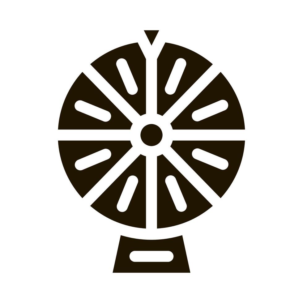 wiel van fortuin icoon vector glyph illustratie