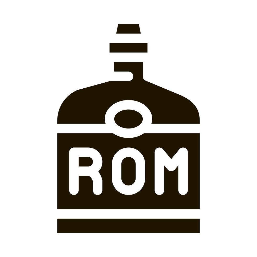 rum drinken fles icoon vector glyph illustratie