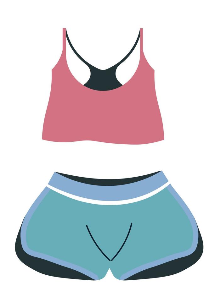 vrouw kleren voor slapen, nachtkleding shorts vector