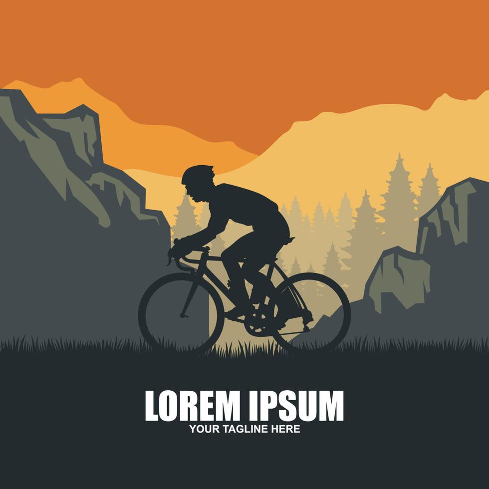 mountainbike-logo vector