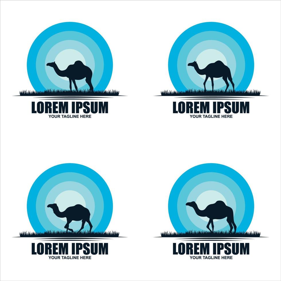 Super goed kameel logo ontwerp sjabloon inspiratie - vector