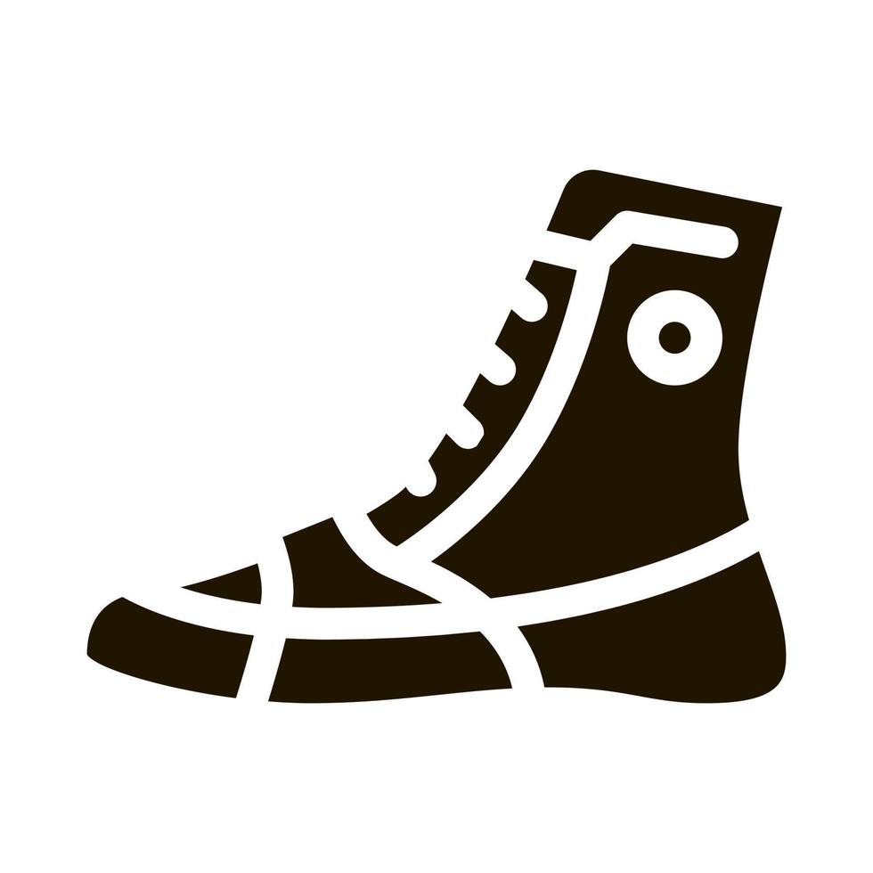 boksen schoenen sportschoenen icoon vector glyph illustratie