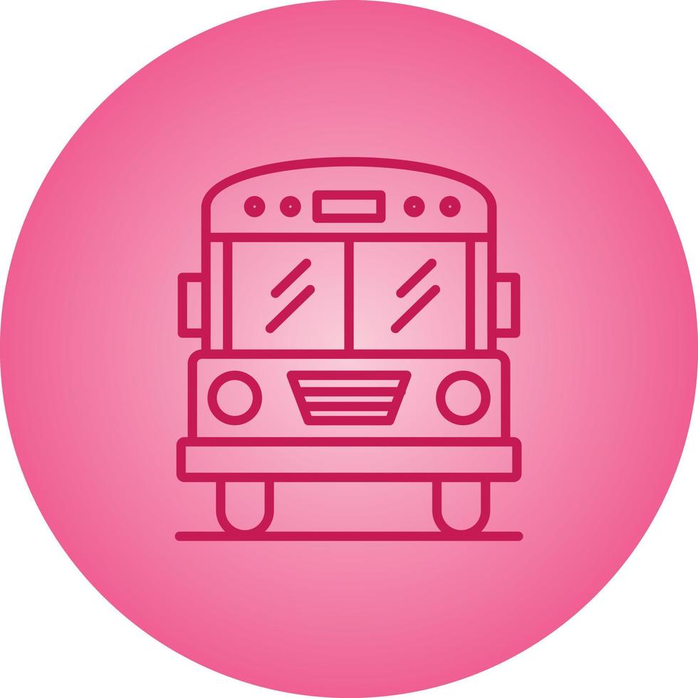 mooi school- bus vector lijn icoon