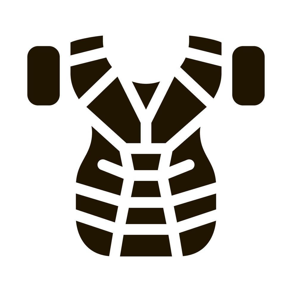 bescherming kleding icoon vector glyph illustratie