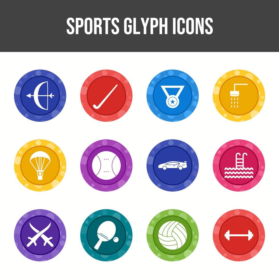 mooi sport- vector icoon reeks