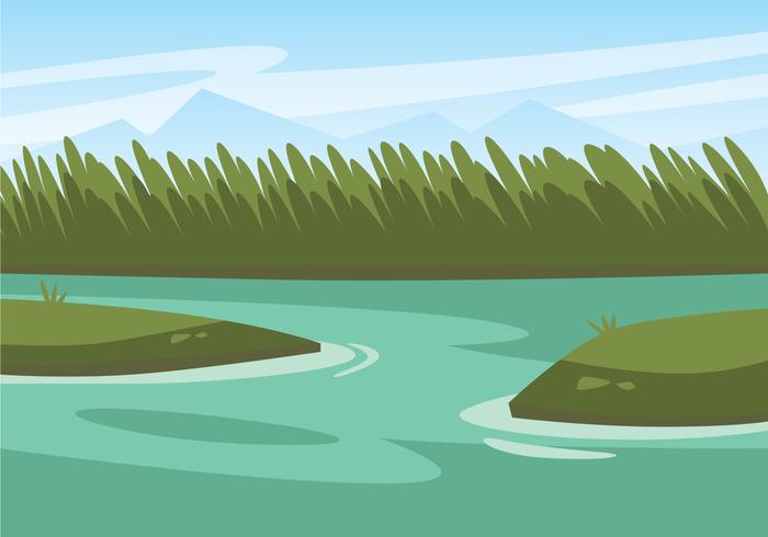 Seagrass Marsh Illustratie vector