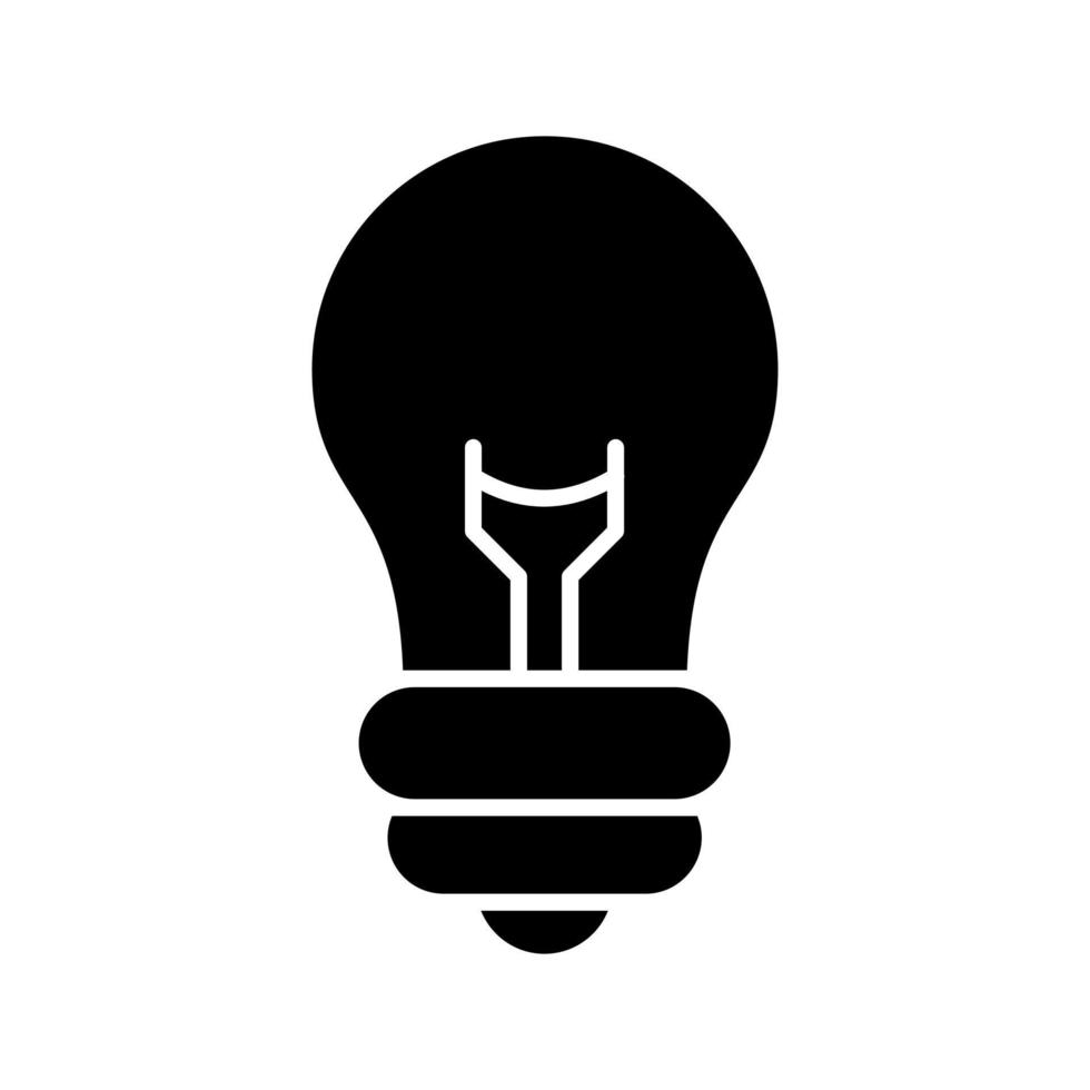 gloeilamp vector pictogram