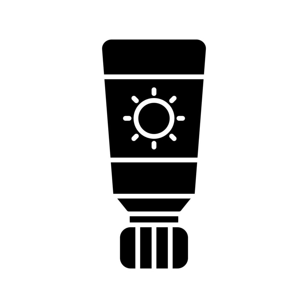 zonnebrandcrème vector icon