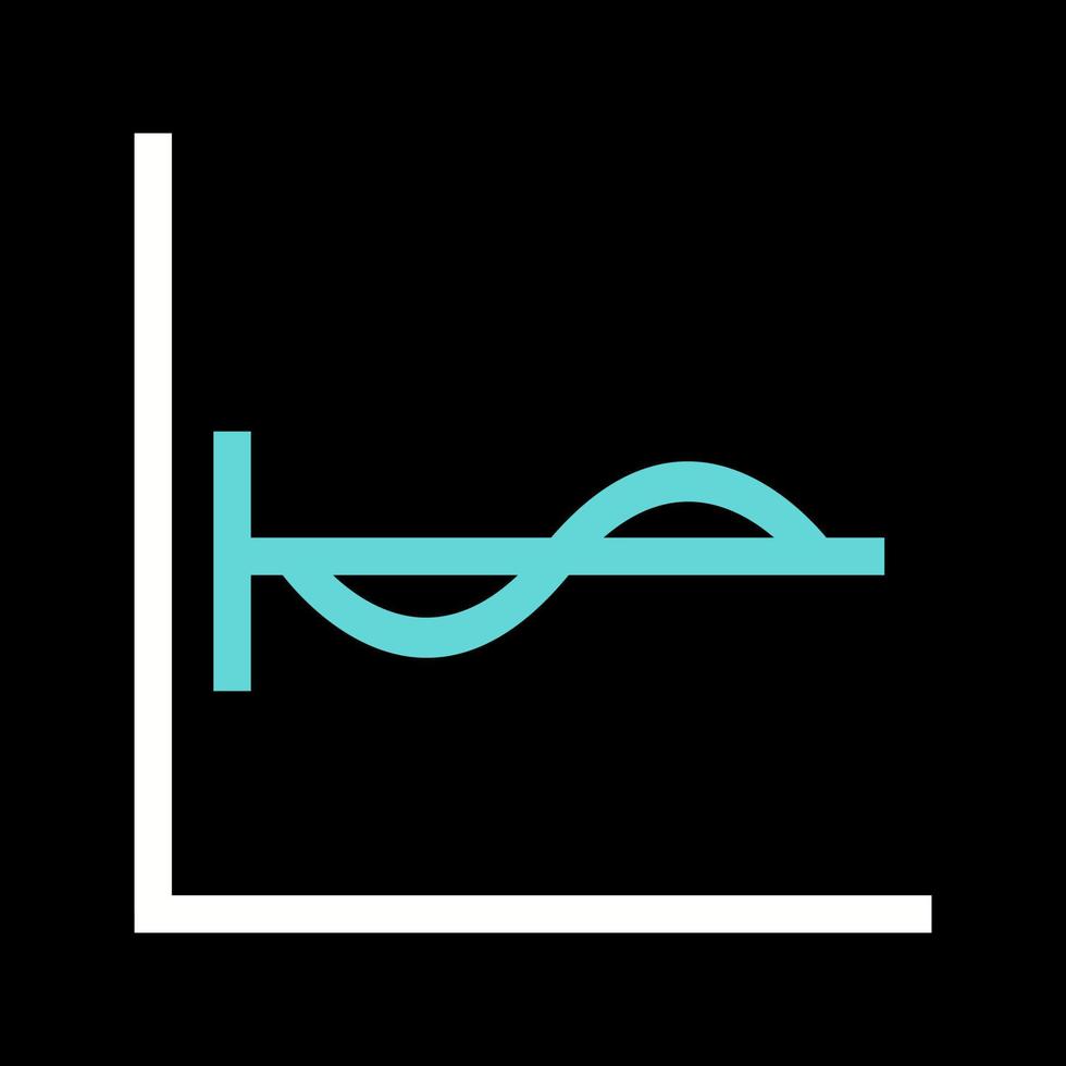 cosinus diagram vector icoon