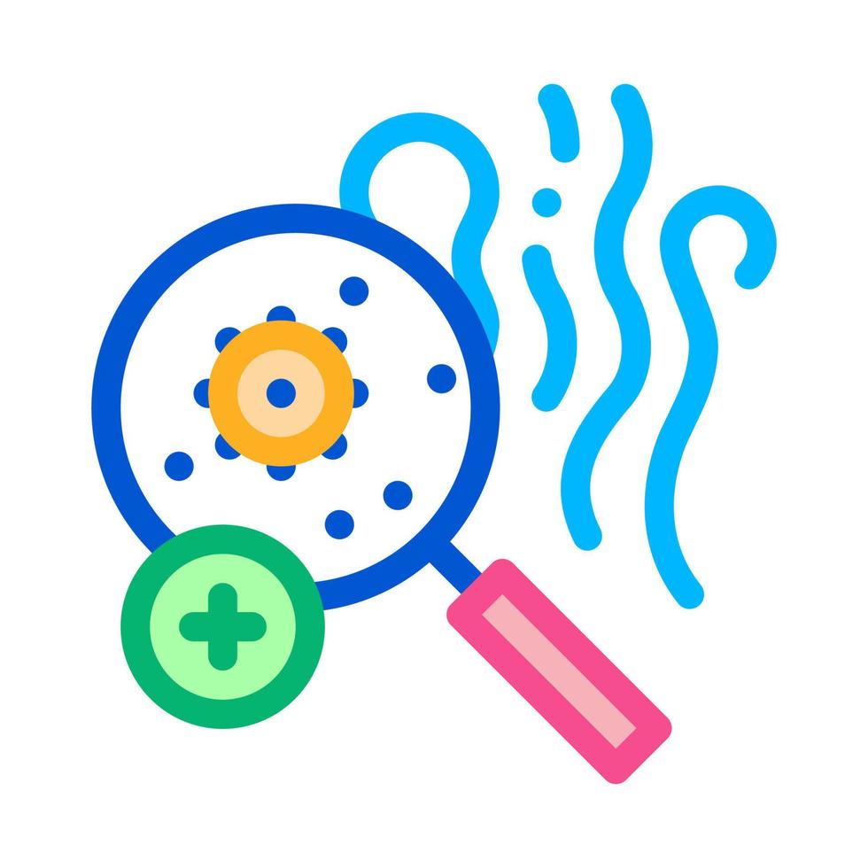 geur geur microbe Onderzoek icoon vector schets illustratie